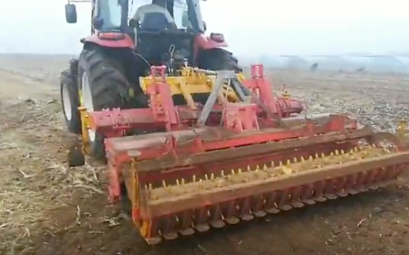深松机，联合耕整机作业视频